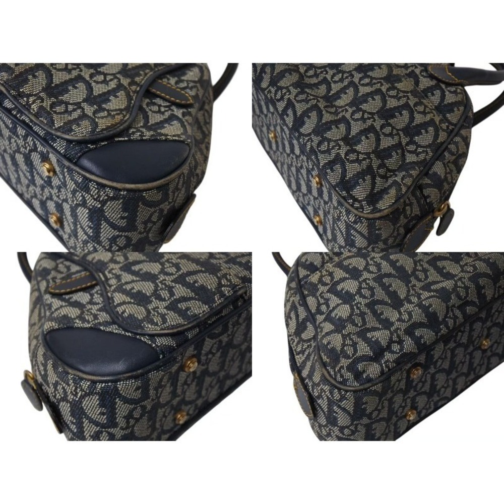 Christian Dior Double Saddle Bag Trotter Navy Blue - Picture 8 of 10